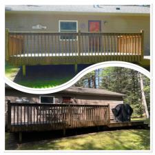 Deck staining forest lake